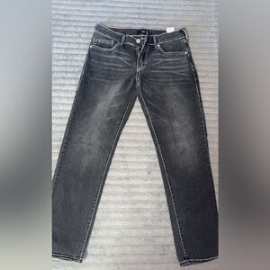 True Religion Charcoal Straight Leg Jeans for Men